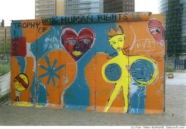 Berlin Wall sections near Potsdam Square Berlin
