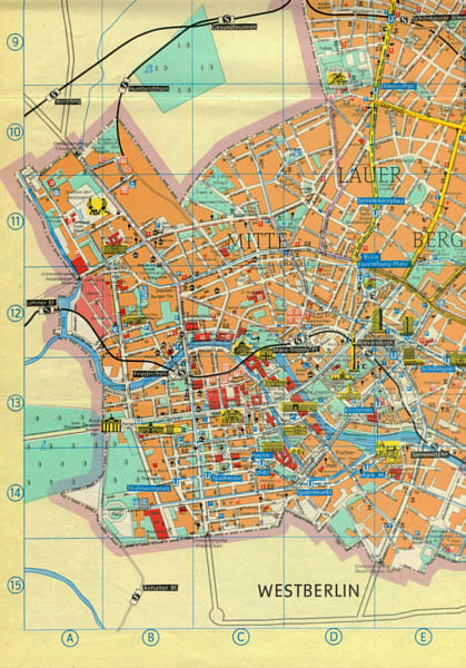 East Berlin City Map 1984