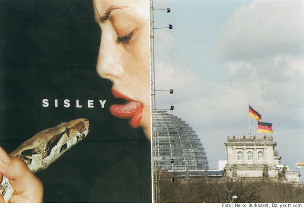 View to the German Reichstag, Berlin 2001