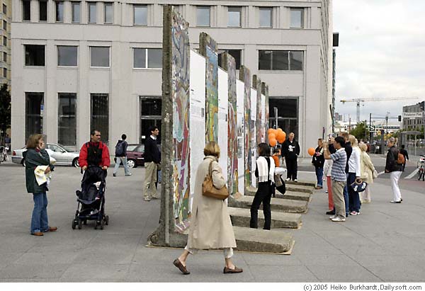 Berlin Wall sections at Potsdam Square Berlin 2005